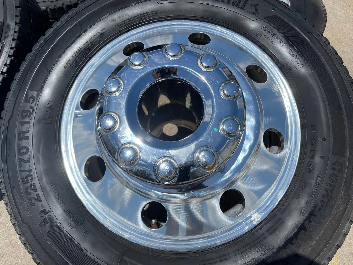 19.5" Ford F-450 Dually F-550 rims wheels RAM 4500 OEM 10x225 CONTINENTAL HD3