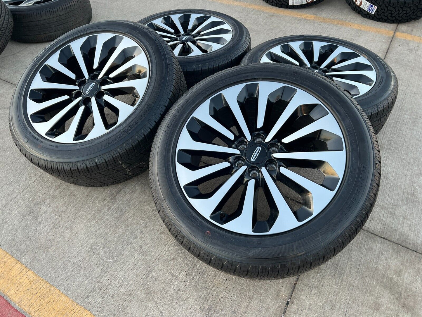22" Lincoln Navigator L RESERVE OEM black rims wheels 95385 10498 2023 2024 NEW