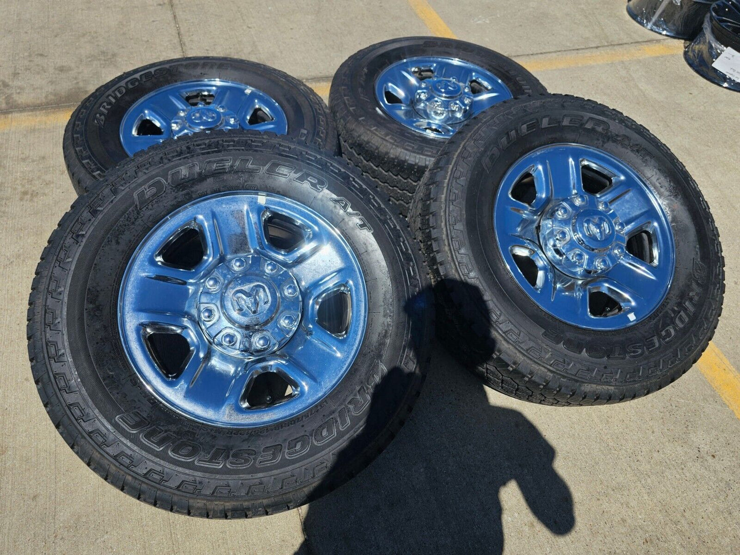 18" Dodge Ram 2500 3500 STEEL chrome OEM 2473 wheels rims tires 2024 2025 NEW