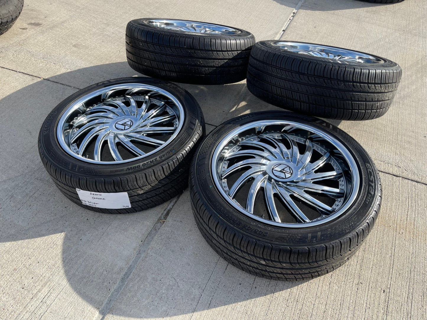 20x8.5 Arza TD221 wheels rims 5x112 5x114.3 5x4.5 Camry Sienna Rav4 Charger