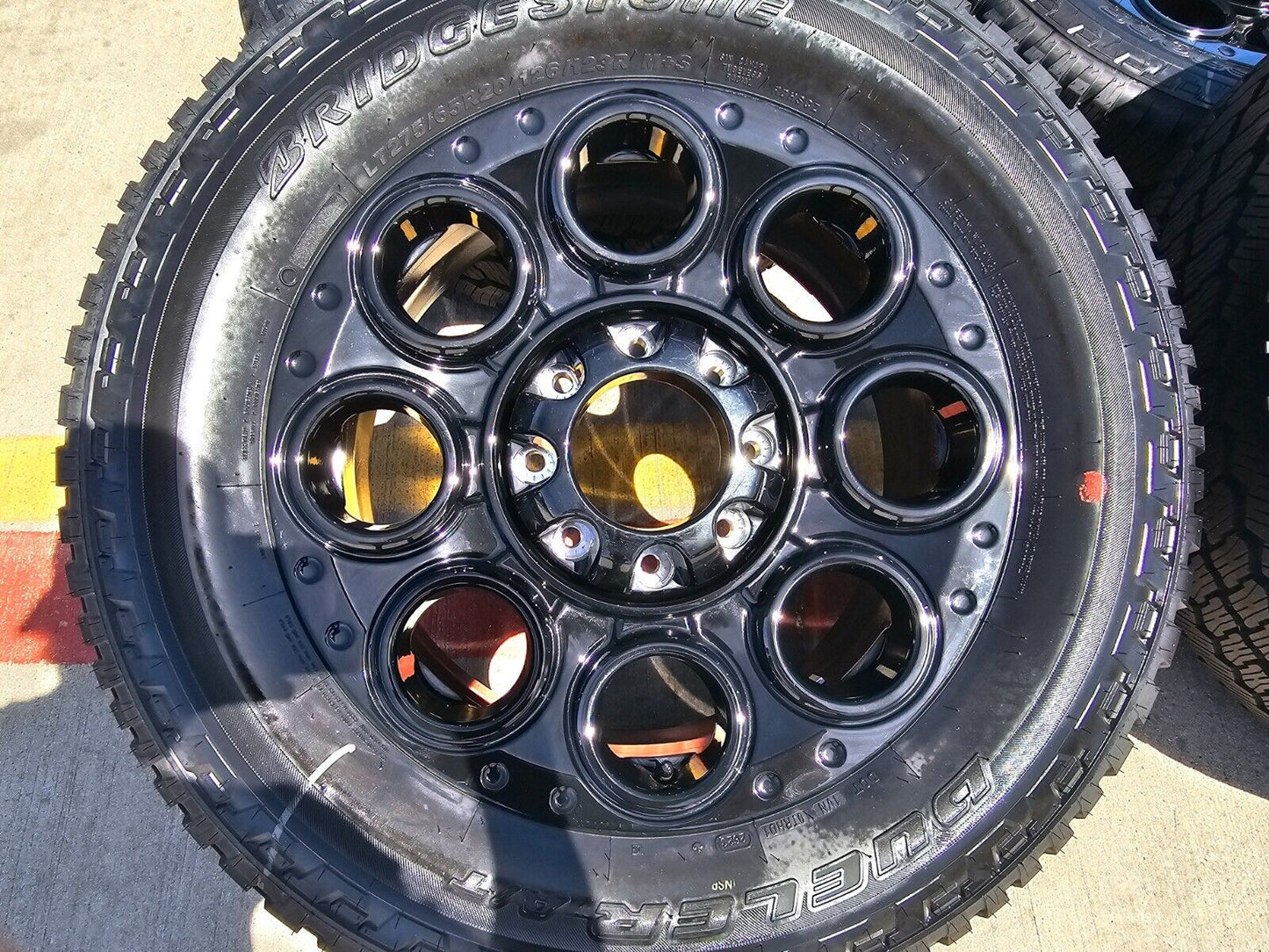 20" Ford F-250 F-350 OEM black TREMOR wheels rims 10484 A/T2 tires 2023 2024 NEW