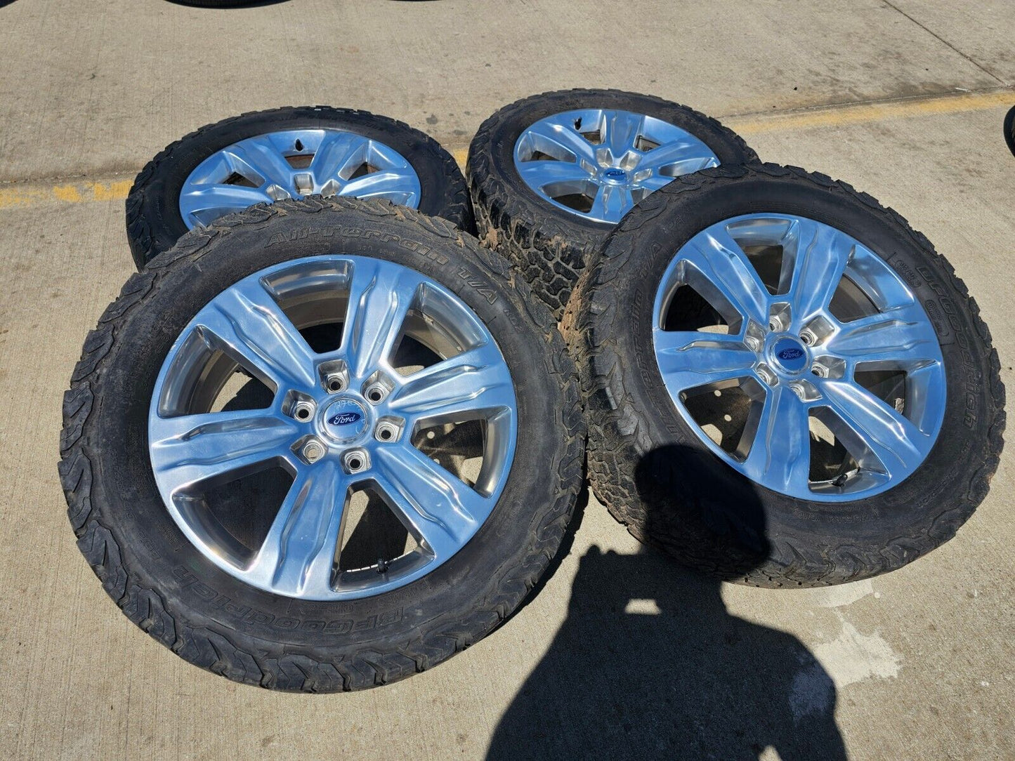 20" Ford F-150 Expedition OEM rims wheels polished 10004 tires BFG KO2 A/T
