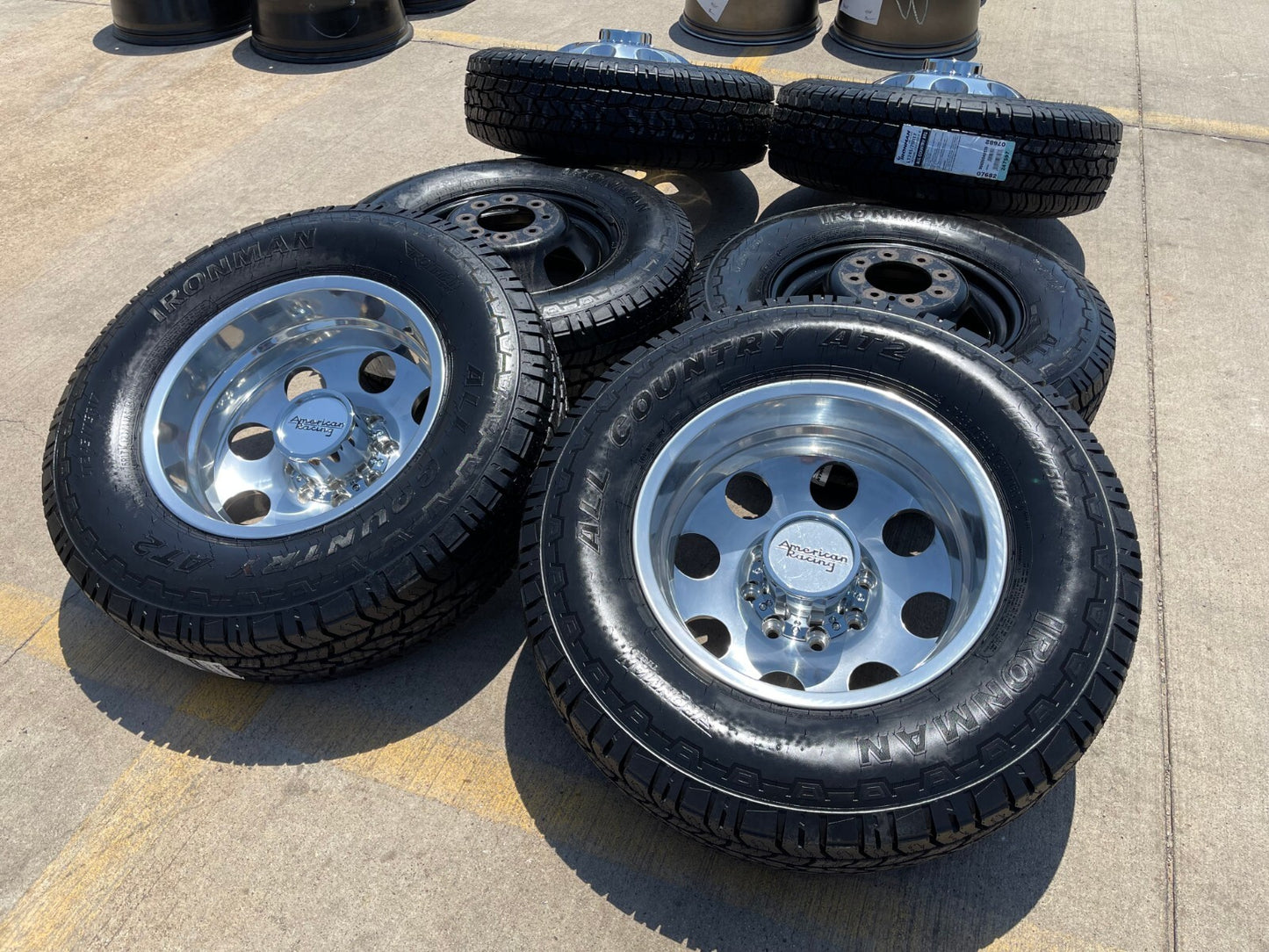 17" American Racing AR204 Dodge Ram 3500 DUALLY OEM wheels rims 8x165 8x6.5 NEW