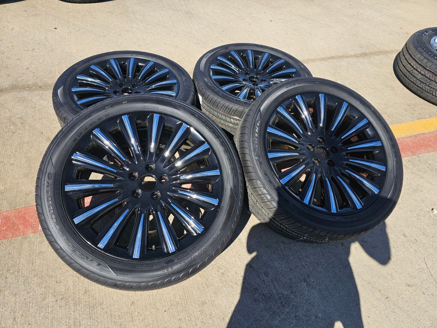 20" Lincoln MKS 3929 OEM rims wheels tires 2011 2012 2013 2014 2015 2016 NEW