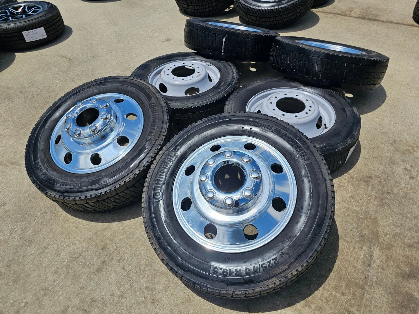 19.5" Ford F-450 Dually F-550 rims wheels RAM 4500 OEM 10x225 2023 2024 2025