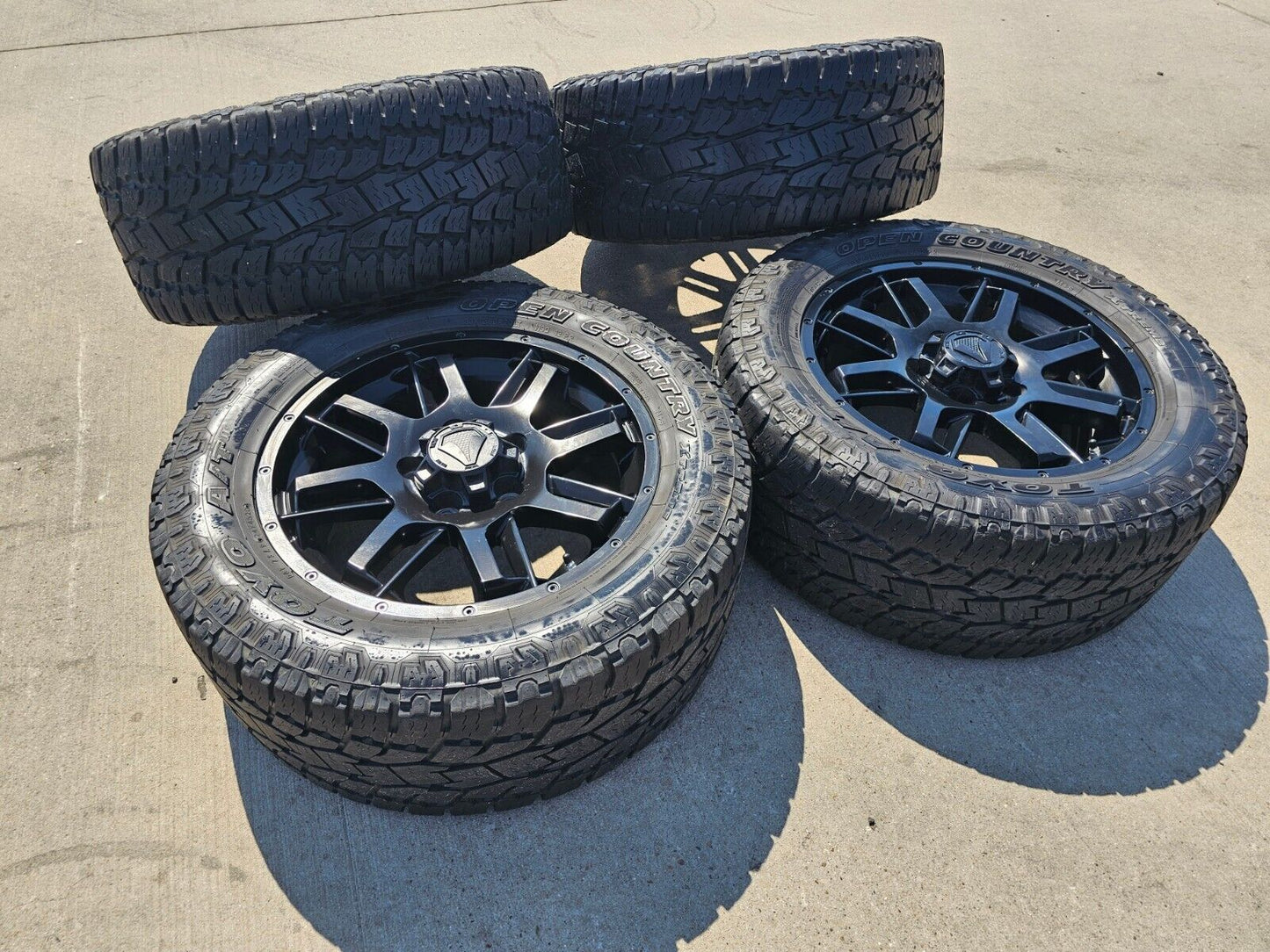20" Toyota Tundra TSS TRD T Force OEM black wheels rims 5x150 tires