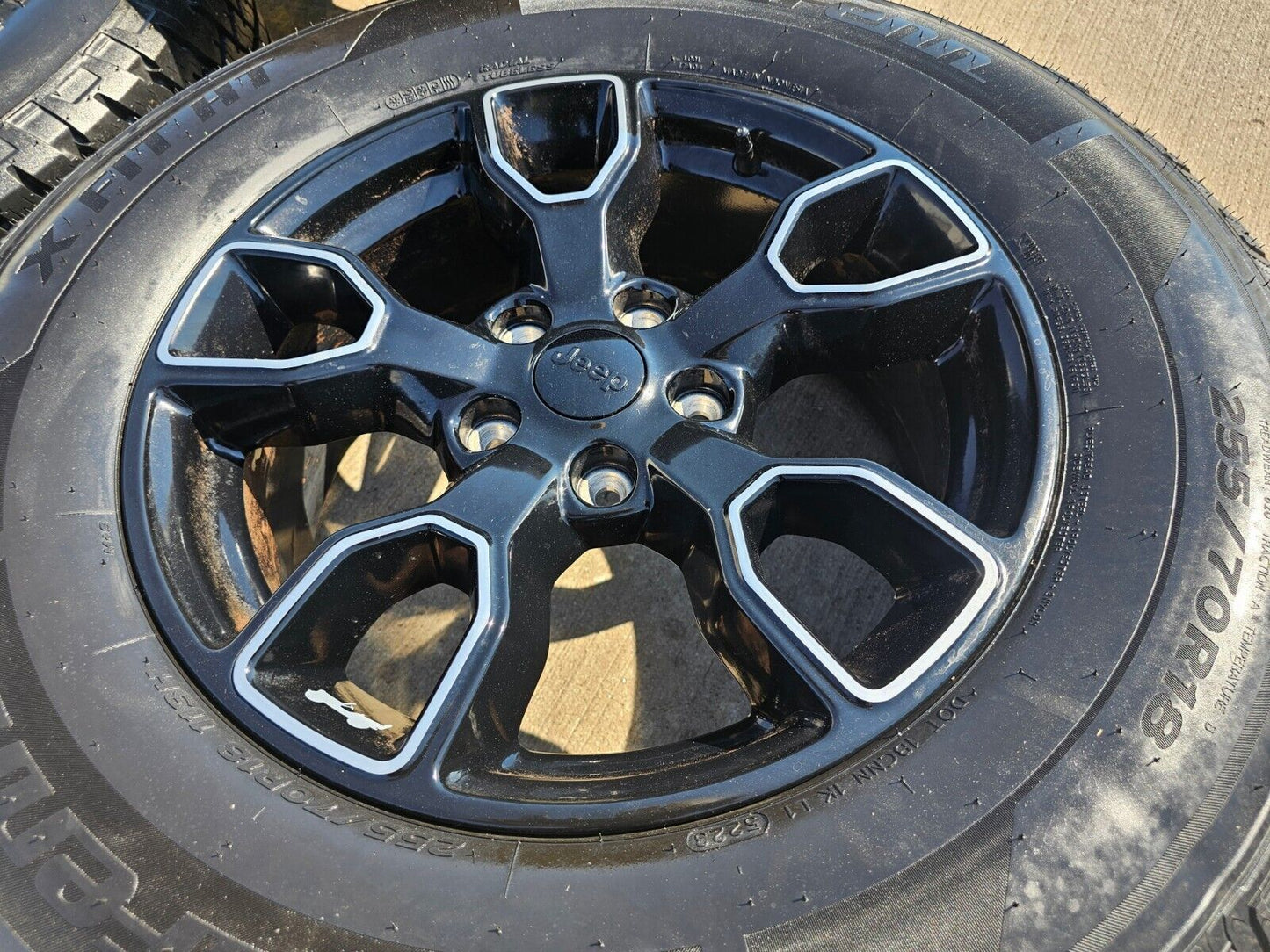 18" Jeep Wrangler SMOKY MOUNTAIN Black OEM 9198 wheels rims tires