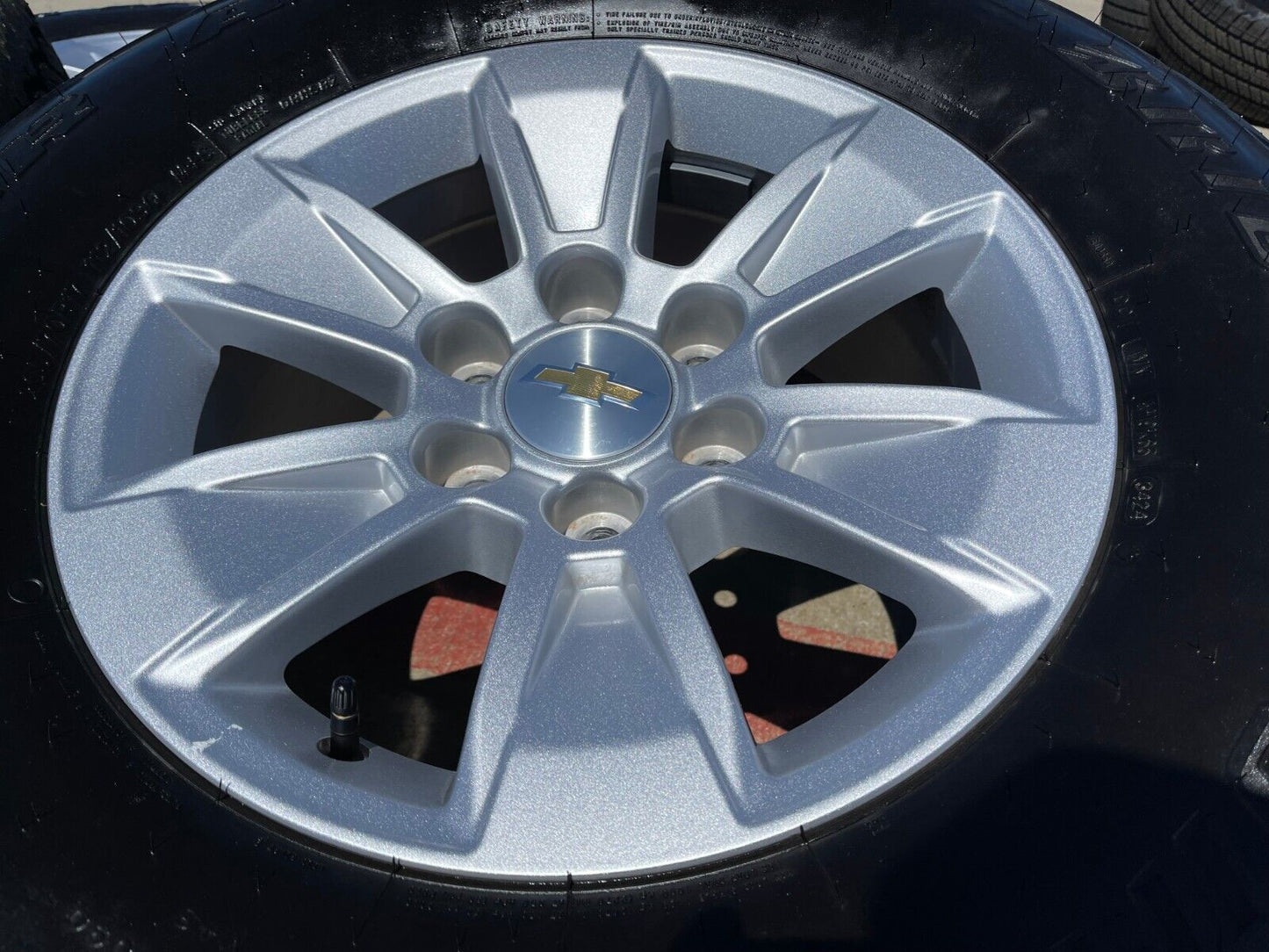 17" Chevy Silverado OEM wheels rims tires 5908 GMC Sierra Yukon 2024 2025 NEW AT