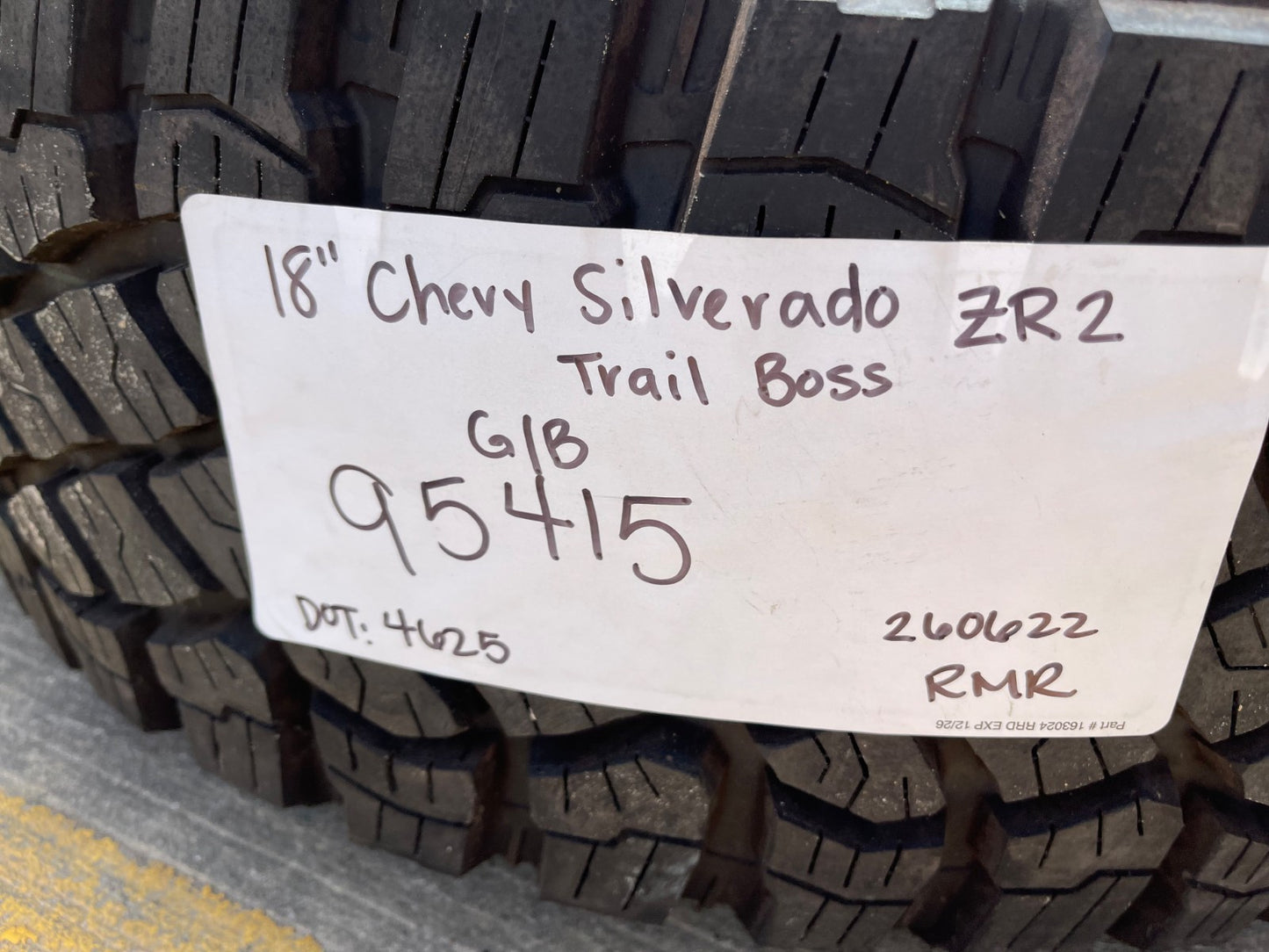 18" Chevy Silverado ZR2 Tahoe Sierra OEM 95415 SET wheels rims 2026 NEW