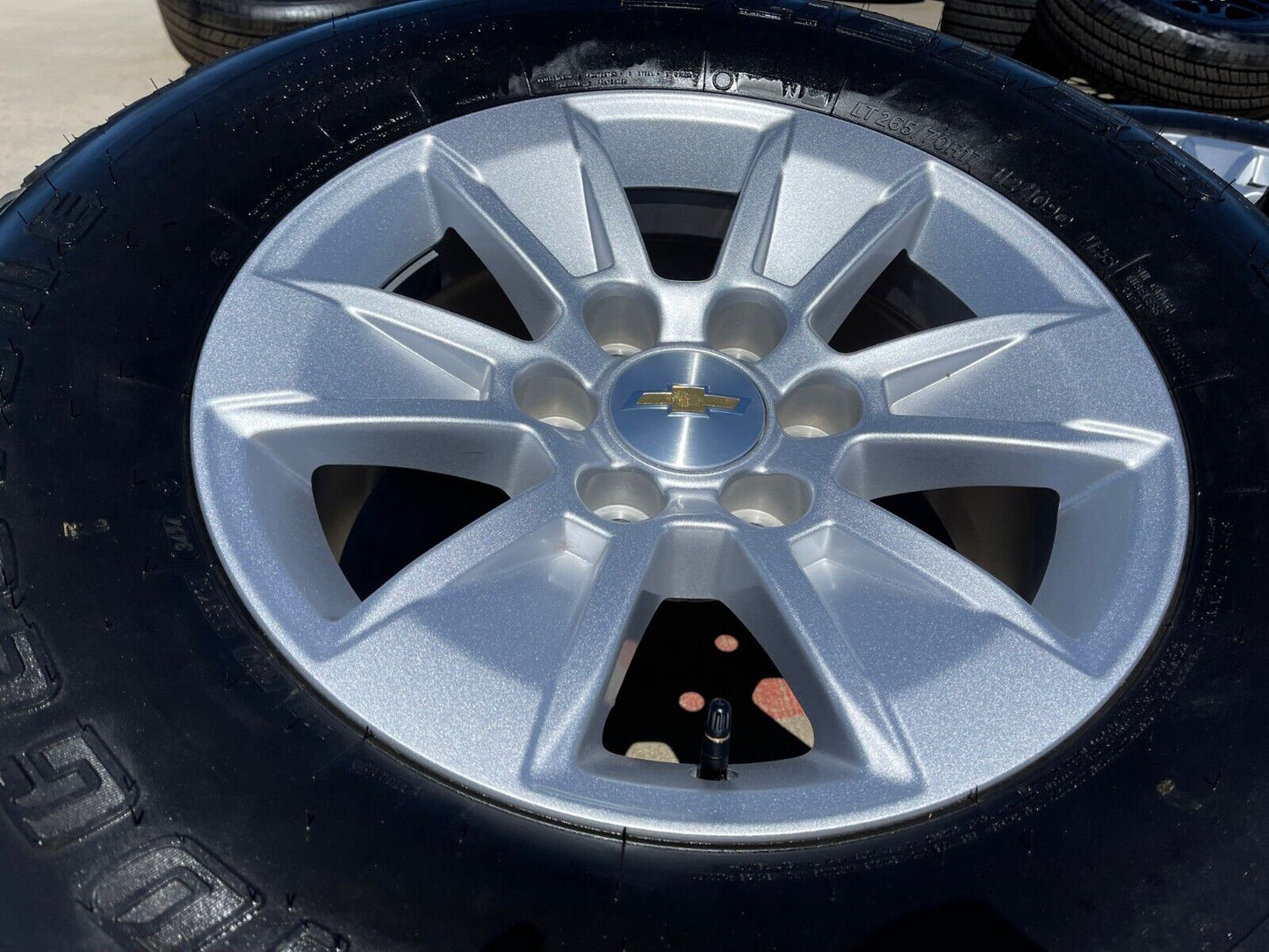 17" Chevy Silverado OEM wheels rims tires 5908 GMC Sierra Yukon 2024 2025 NEW AT