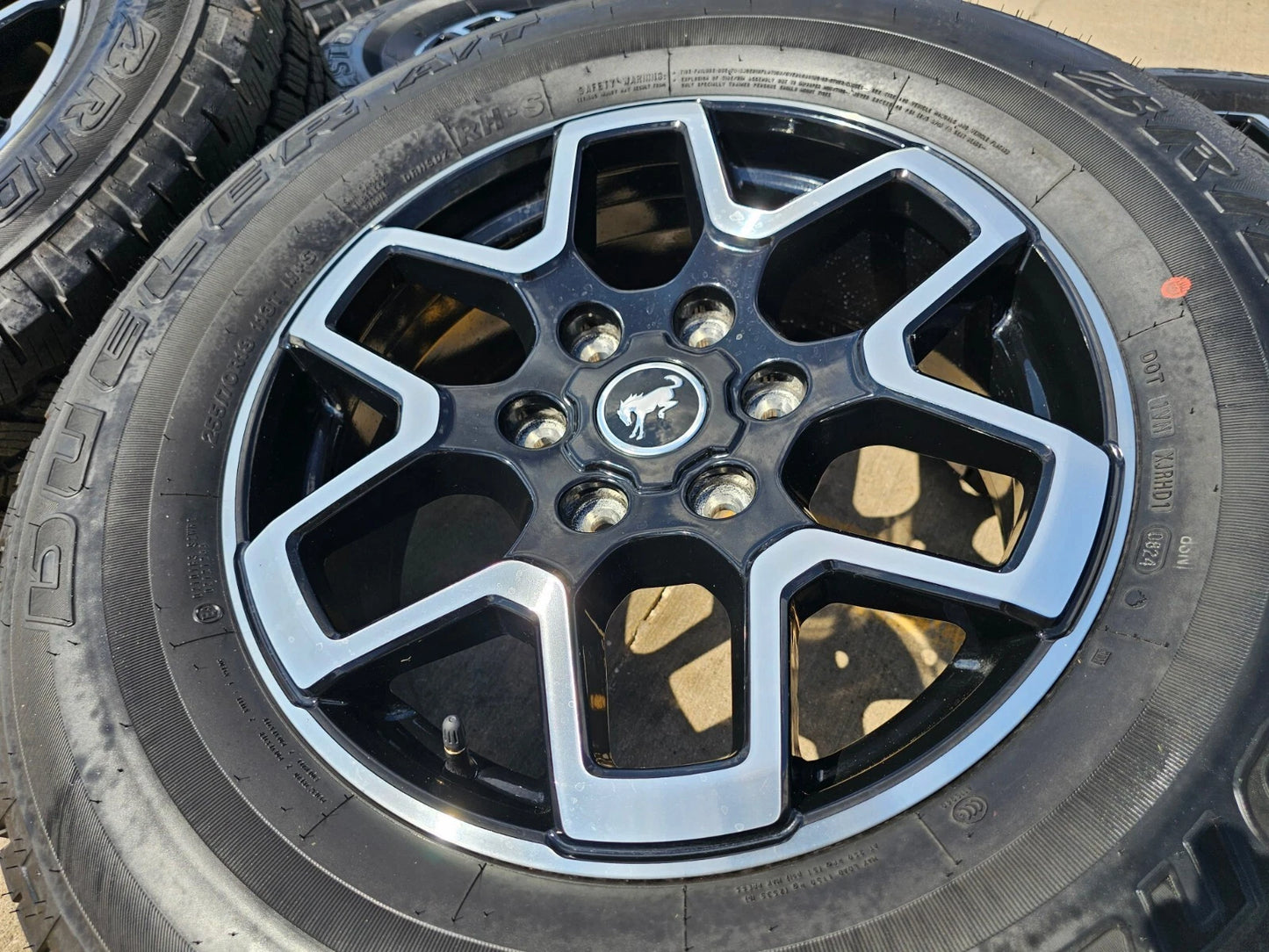 18" Ford Bronco wheels rims black 95213 Ranger 2022 2023 2024 2025 NEW