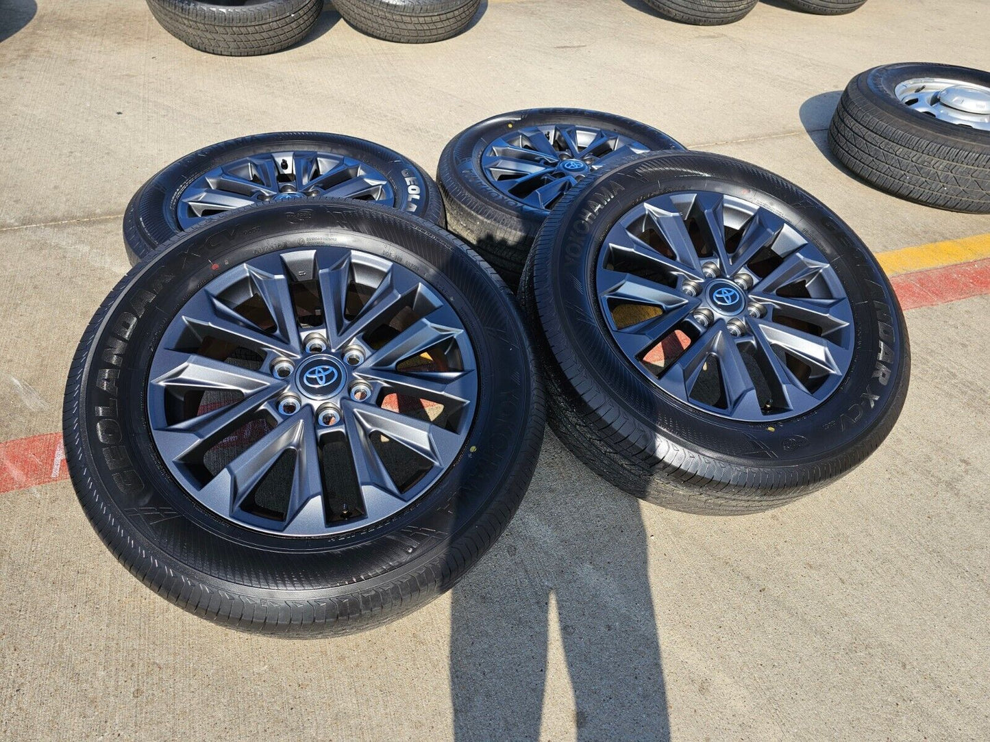 20" Toyota Land Cruiser OEM wheels rims tires Tundra Sequoia 2023 2024 2025 NEW