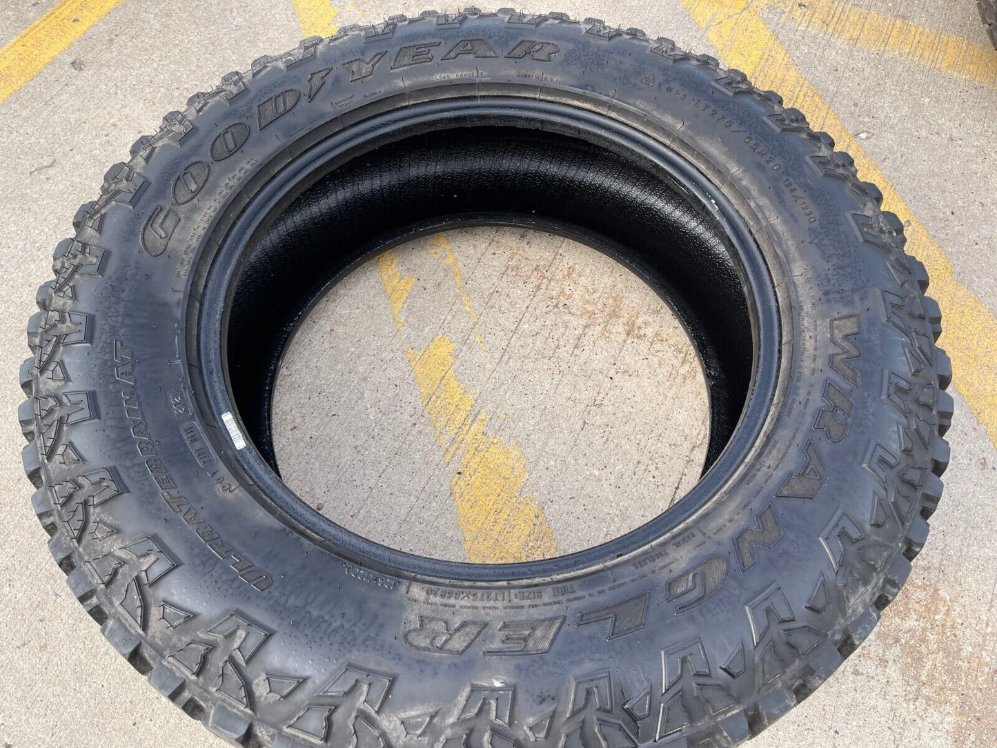 (1) 275/65/20 Goodyear Wrangler Ultra Terrain A/T tire LT 10 ply load range E