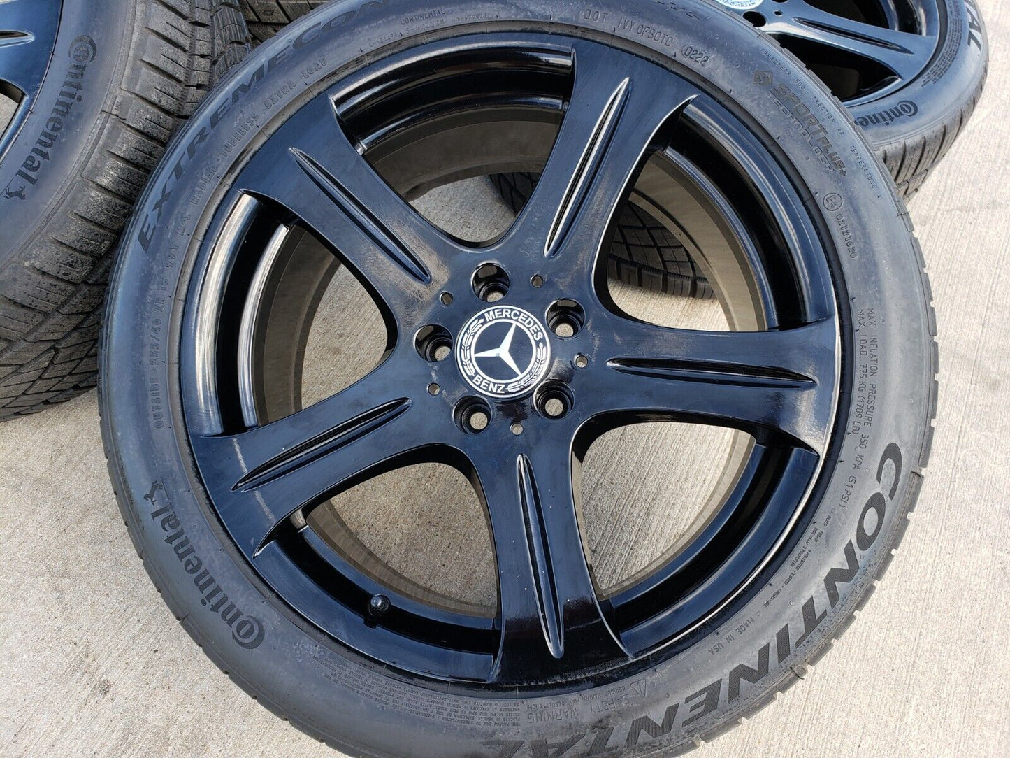 18" Mercedes CLS 550 C E S Class OEM 65371 65372 wheels rims tires