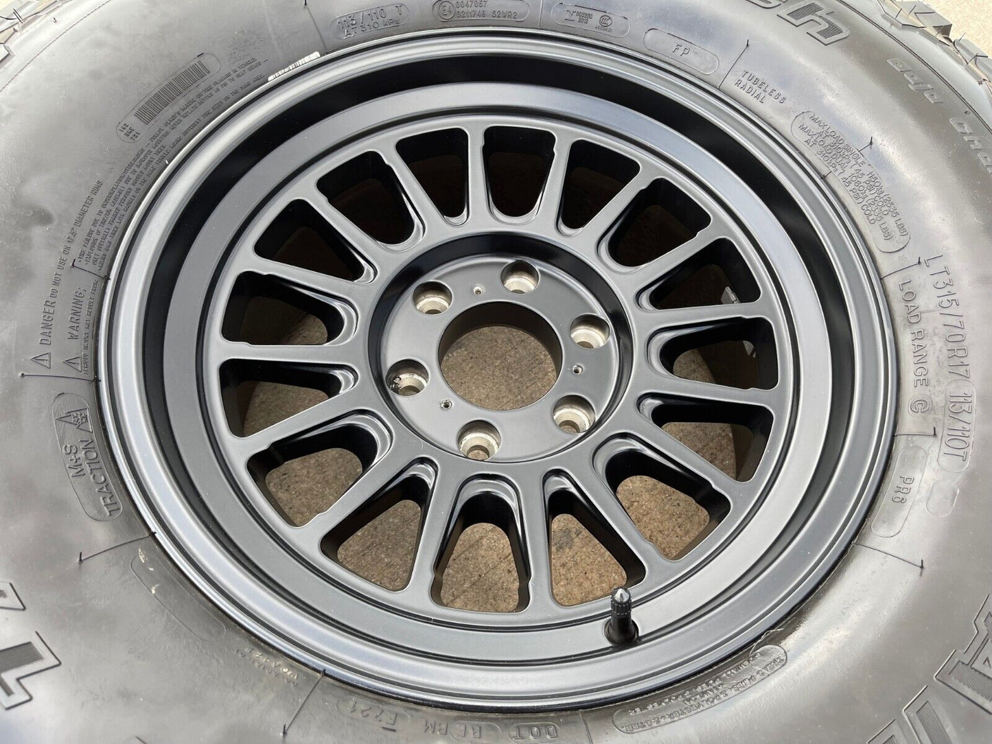 17" 17x8.5 KMC KM724 Impact OL Ford F-150 Raptor rim wheel tire 35" BFG
