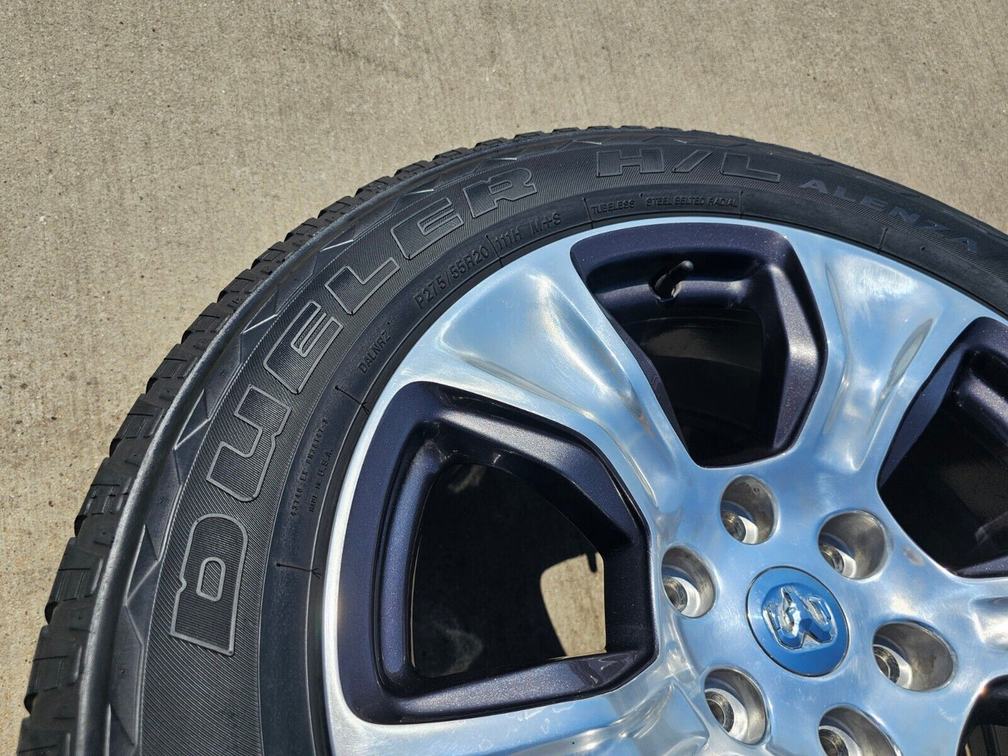 20" Dodge Ram 1500 OEM Laramie wheels rims 2674 tires 2021 2022 2023 2024 2025