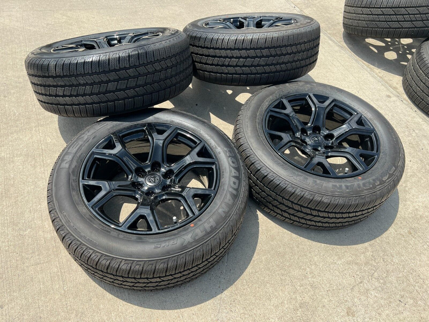20" Dodge Ram 1500 Jeep Grand Wagoneer OEM black 9296 wheels rims 2023 2024 NEW