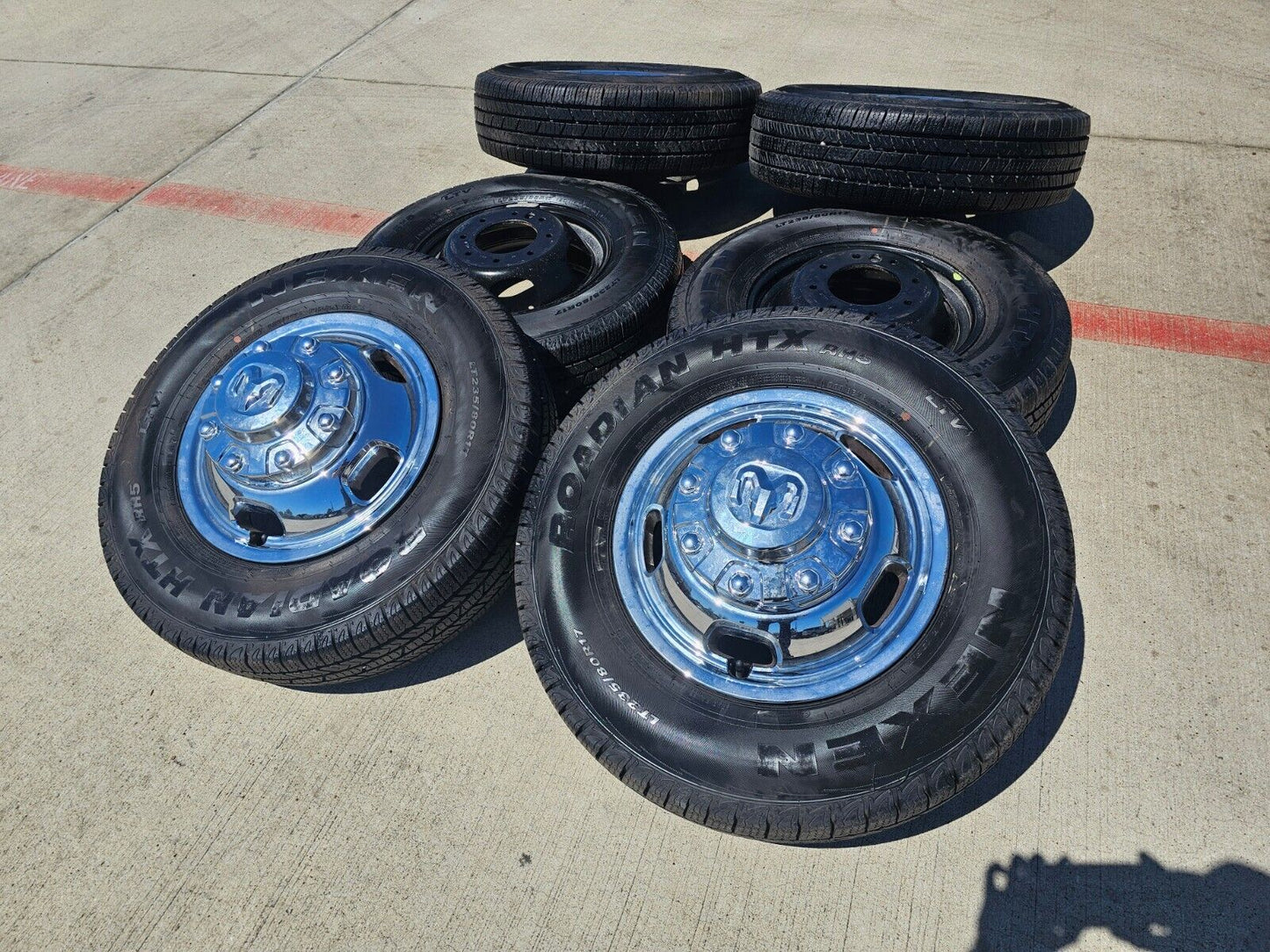 17" Dodge Ram 3500 Dually Laramie 8x200 wheels rims 2703 2704 OEM 2024 2025 NEW