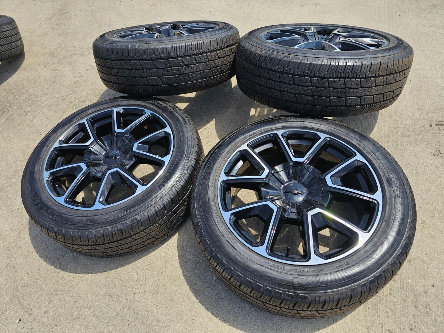 22" Chevy Tahoe Suburban RST OEM 14035 black wheels rims Silverado