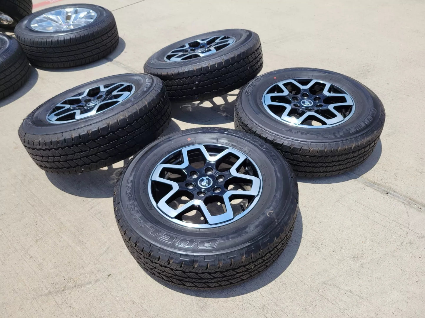 18" Ford Ranger Bronco wheels rims 95213 10389 black 2022 2023 2024 2025 NEW