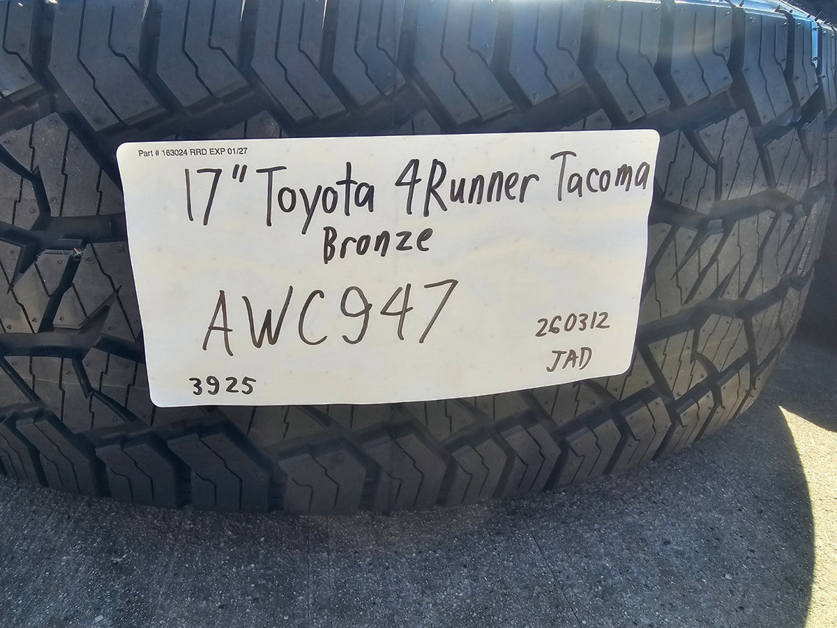 17" 4Runner Toyota Tacoma OEM BRONZE wheels rims FJ HANKOOK DYNAPRO A/T2 NEW