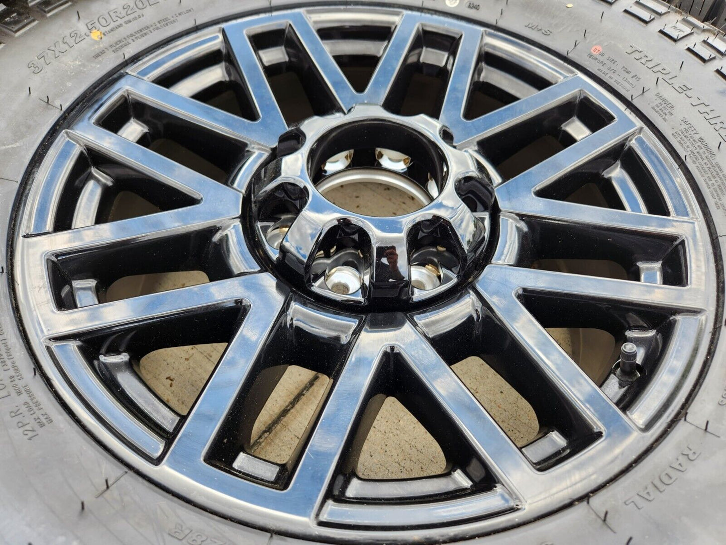 20" Ford F-250 F-350 OEM Black rims wheels tires 10201 TREMOR 2024 2025 NEW 37"