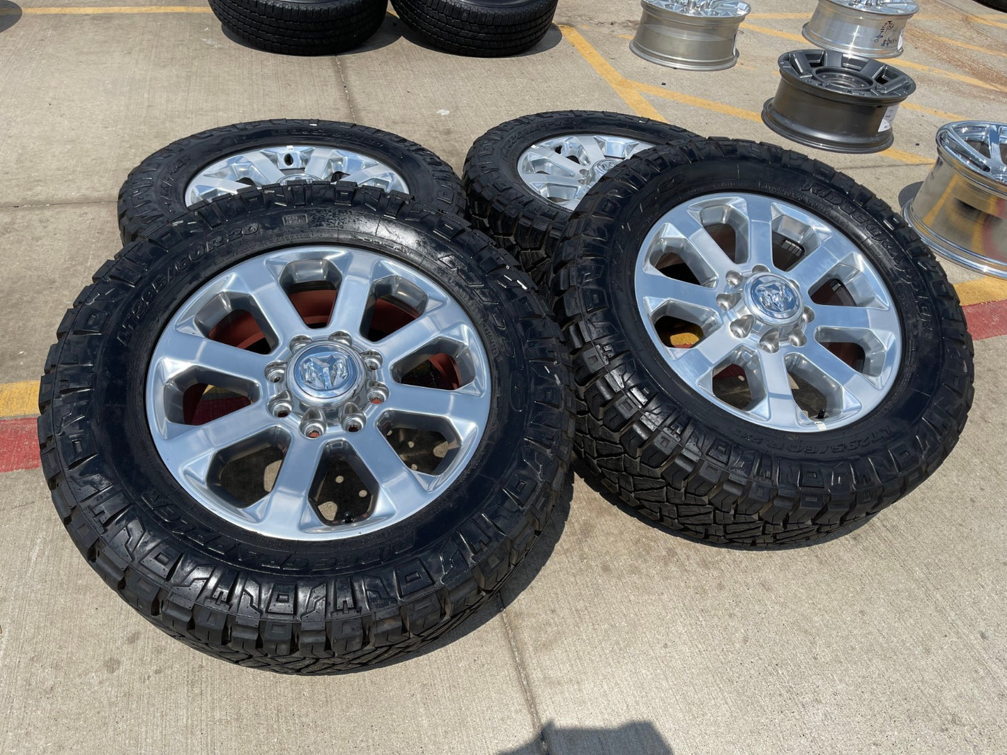 20" Dodge Ram 2500 3500 LARAMIE OEM 2700 wheels rims 2023 2024 2025 2026 NITTO