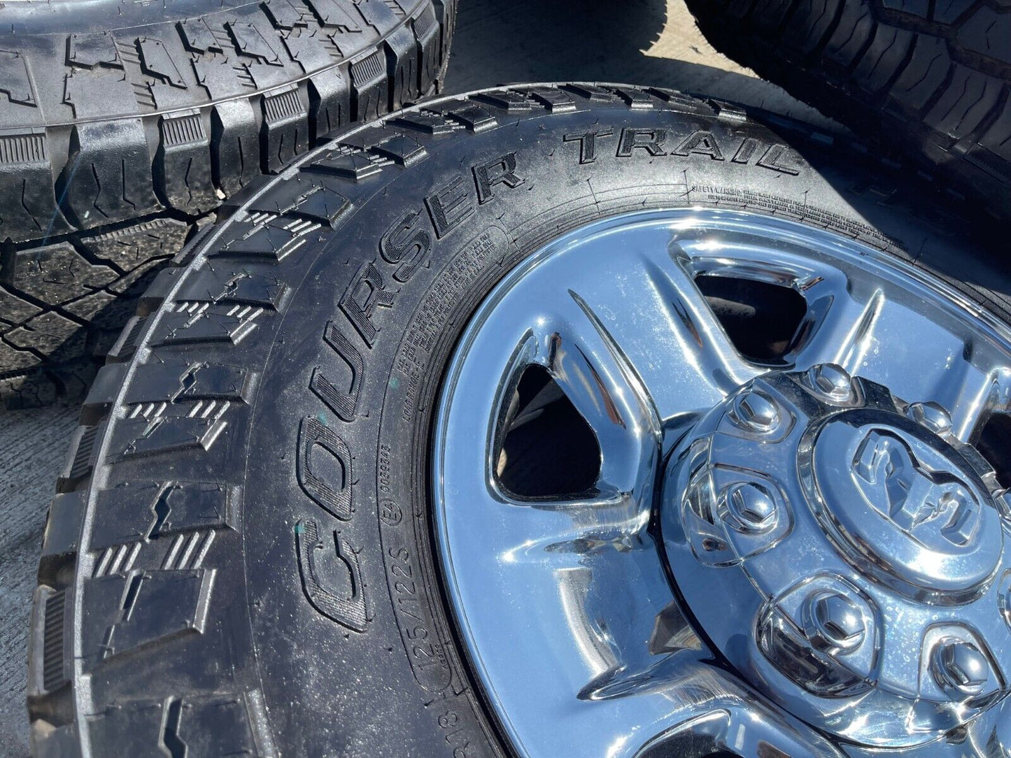 18" Dodge Ram 2500 3500 STEEL chrome OEM 2473 wheels rims tires MASTERCRAFT