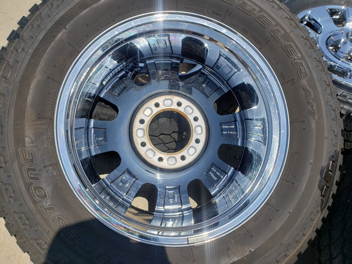 20" Ford F-250 F-350 OEM chrome Lariat wheels rims 10295 tires 2023 2024 2025