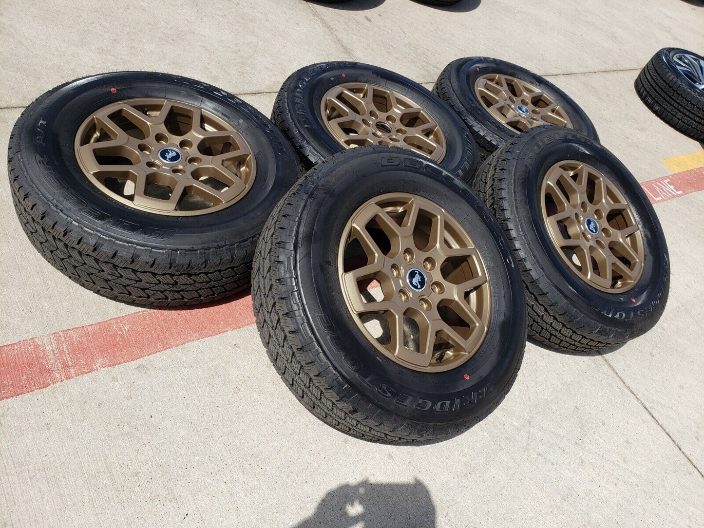 18" Ford Bronco BRONZE wheels rims tires 95213 Ranger tires 2022 2023 2024 NEW
