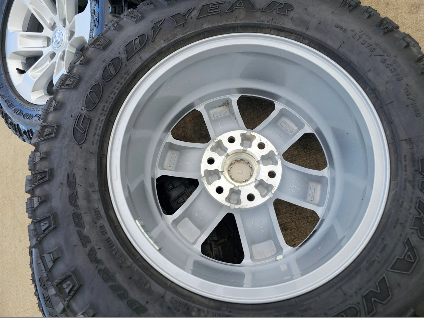 18" Dodge Ram 1500 OEM wheels rims 2672 tires DURATRAC