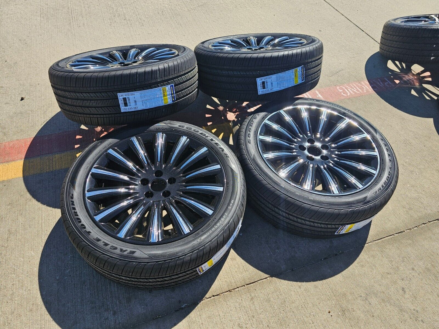 20" Lincoln MKS 3929 OEM rims wheels tires 2011 2012 2013 2014 2015 2016 NEW