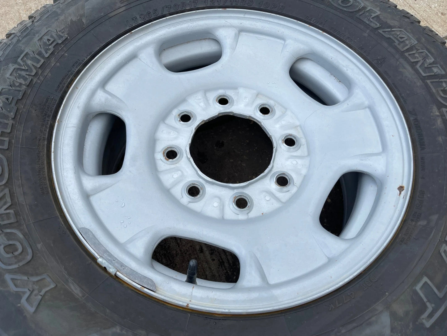 17" Chevy Silverado GMC Sierra 2500 OEM 8095 wheel rim tire Yokohama GEOLANDER