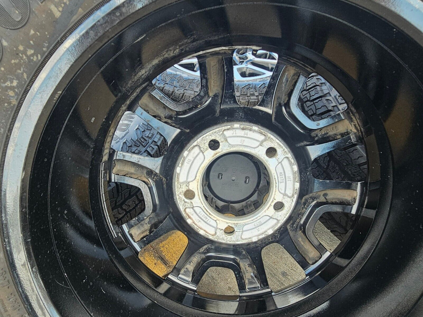 18" Toyota Tundra Sequoia TRD PRO black OEM wheels rims 75157 A/T tires 5x150