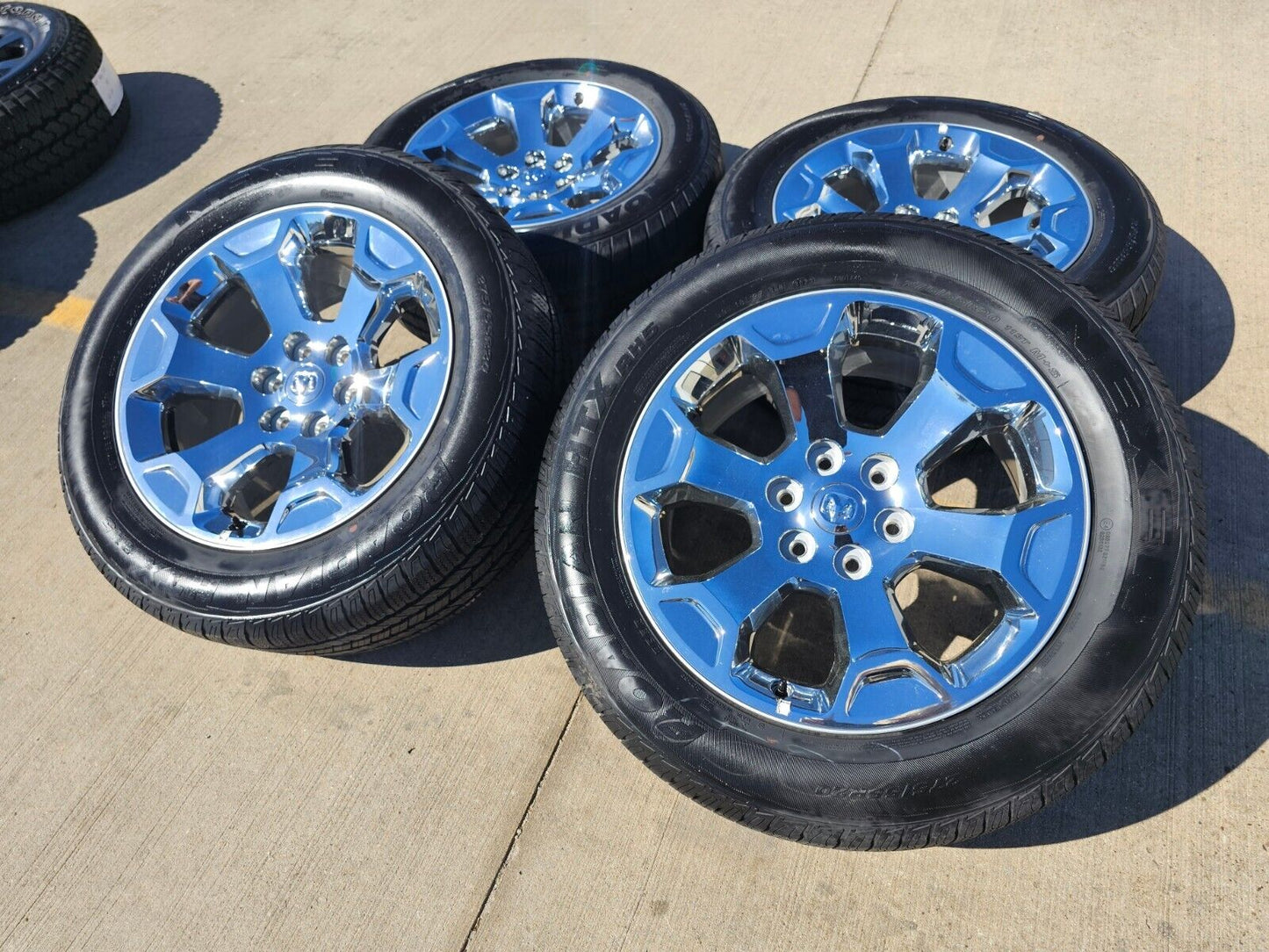 20" Dodge Ram 1500 OEM Laramie CHROME 2680 wheels rims tires 2023 2024 2025 NEW