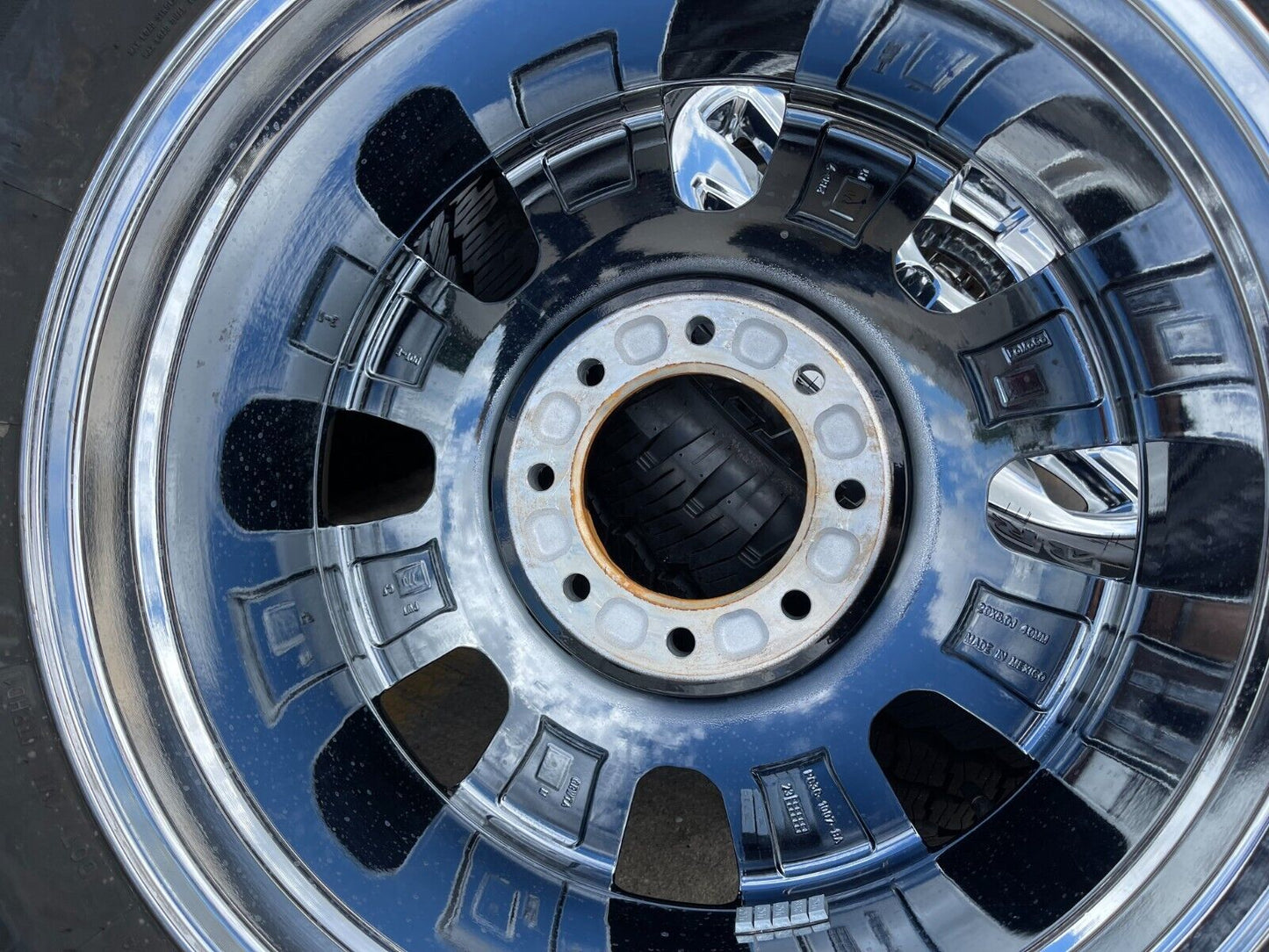20" Ford F-250 F-350 OEM chrome Lariat wheels rims 10295 tires 2023 2024