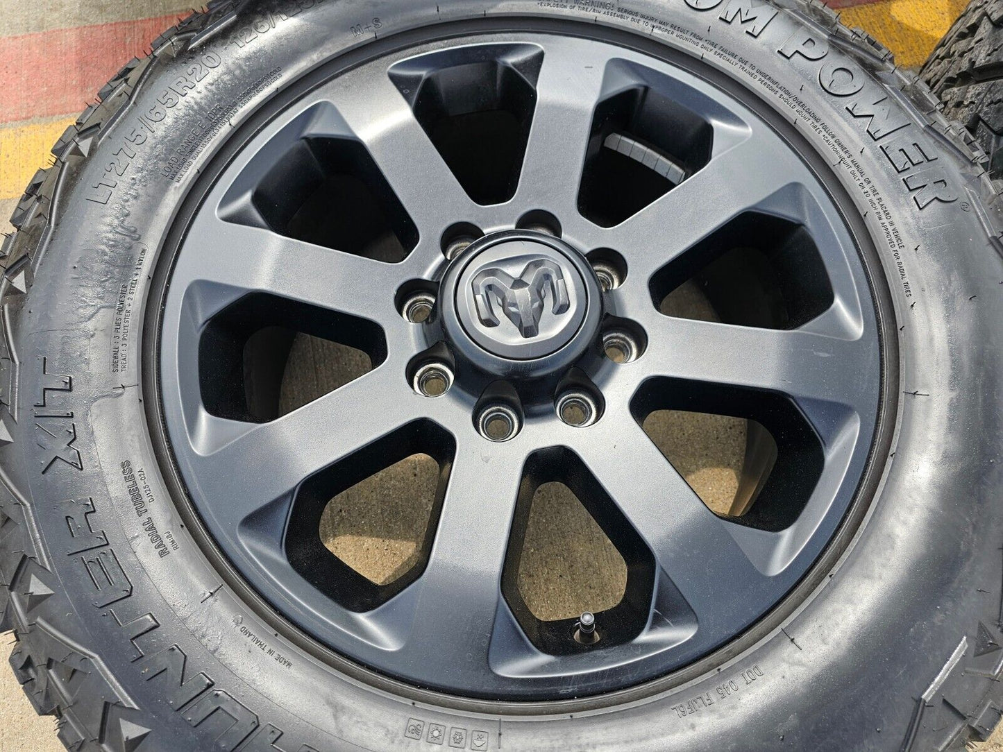 20" Dodge Ram 2500 3500 LARAMIE OEM 2700 2697 black wheels rims tires