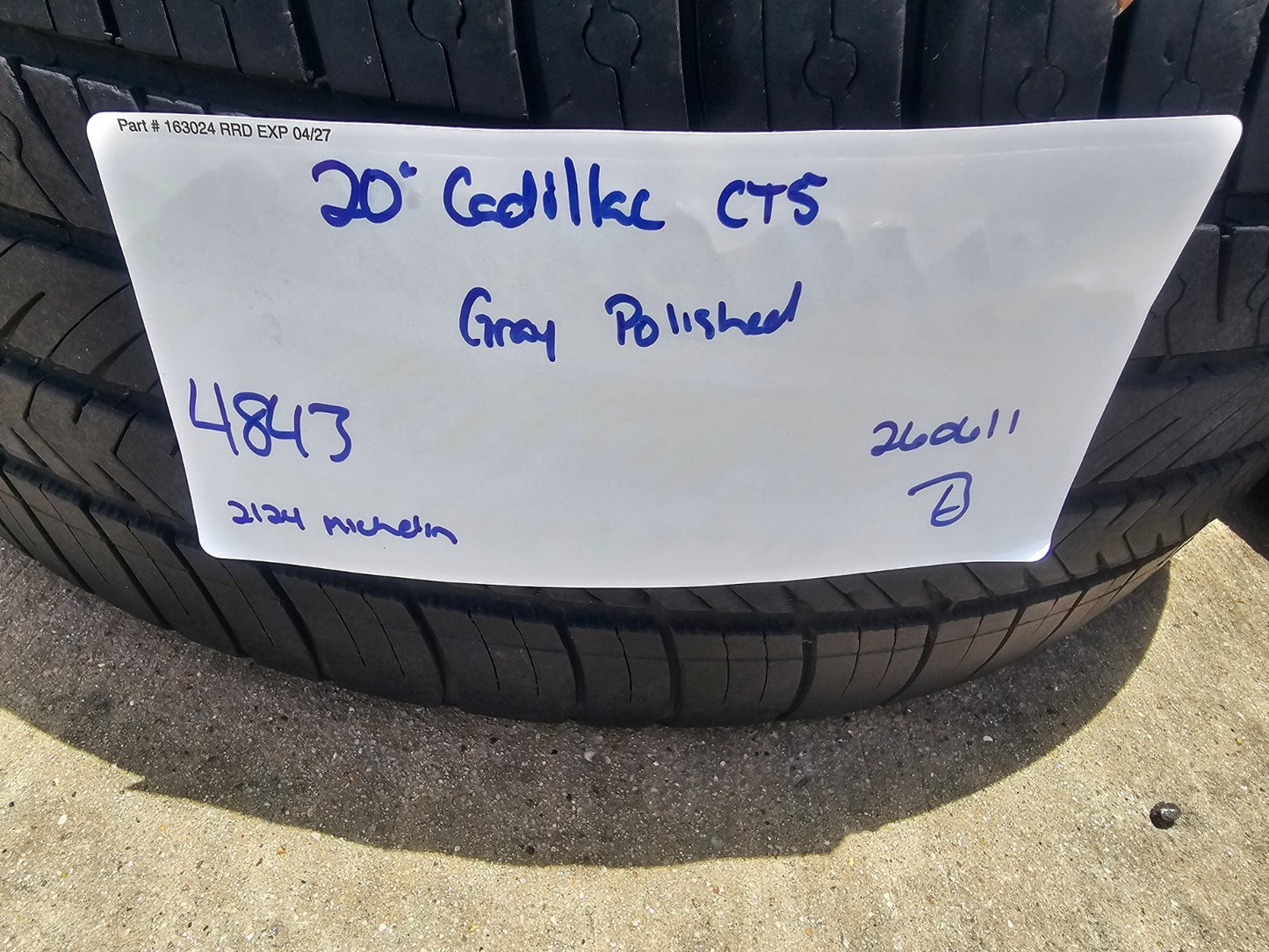 20" Cadillac CT5 CT5-V Platinum OEM 4843 wheels rims 2022 2023 2024 2025 2026