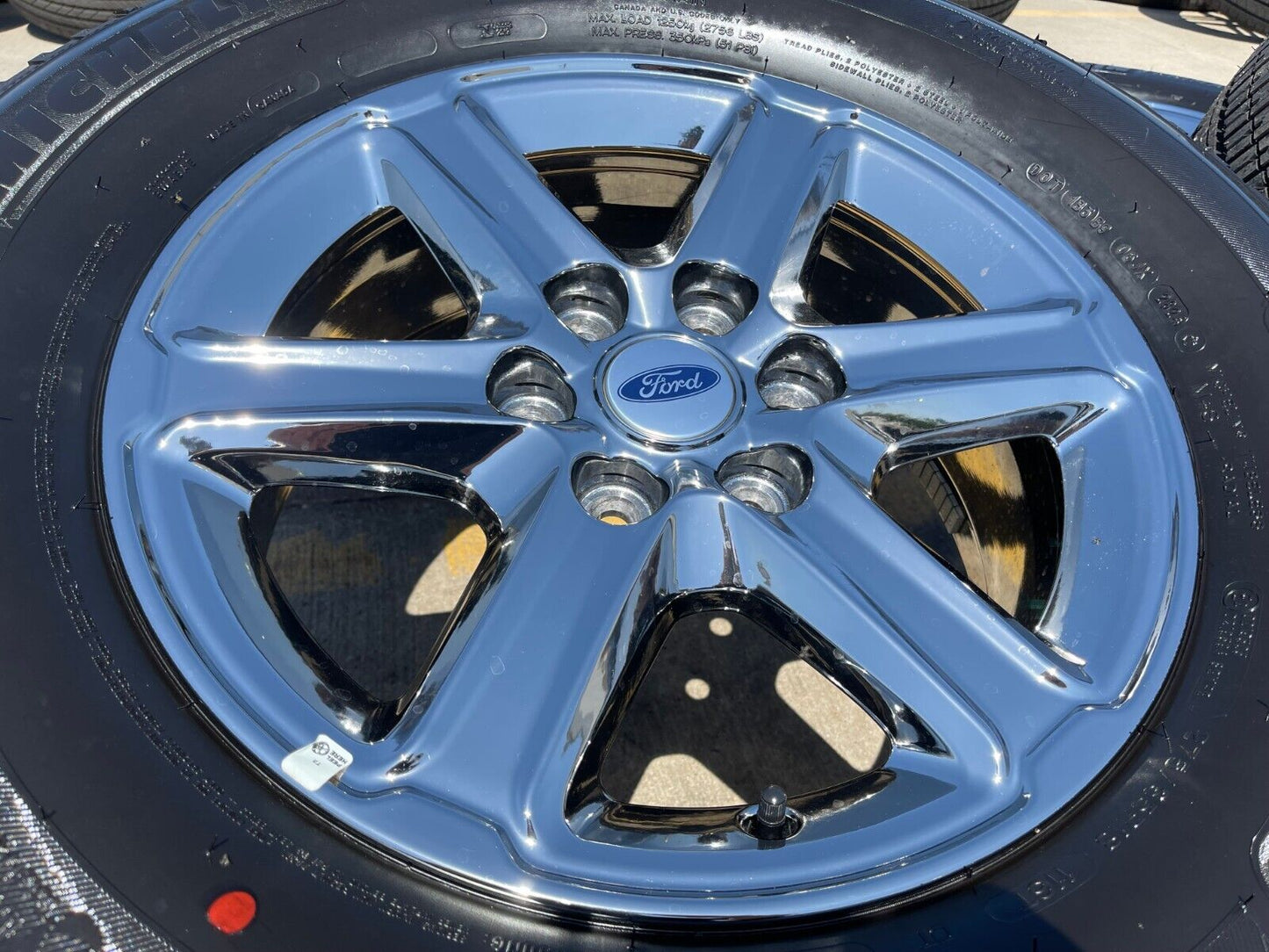 18" Ford F-150 Expedition OEM chrome rims wheels tires MICEHLIN 2024 2025 NEW