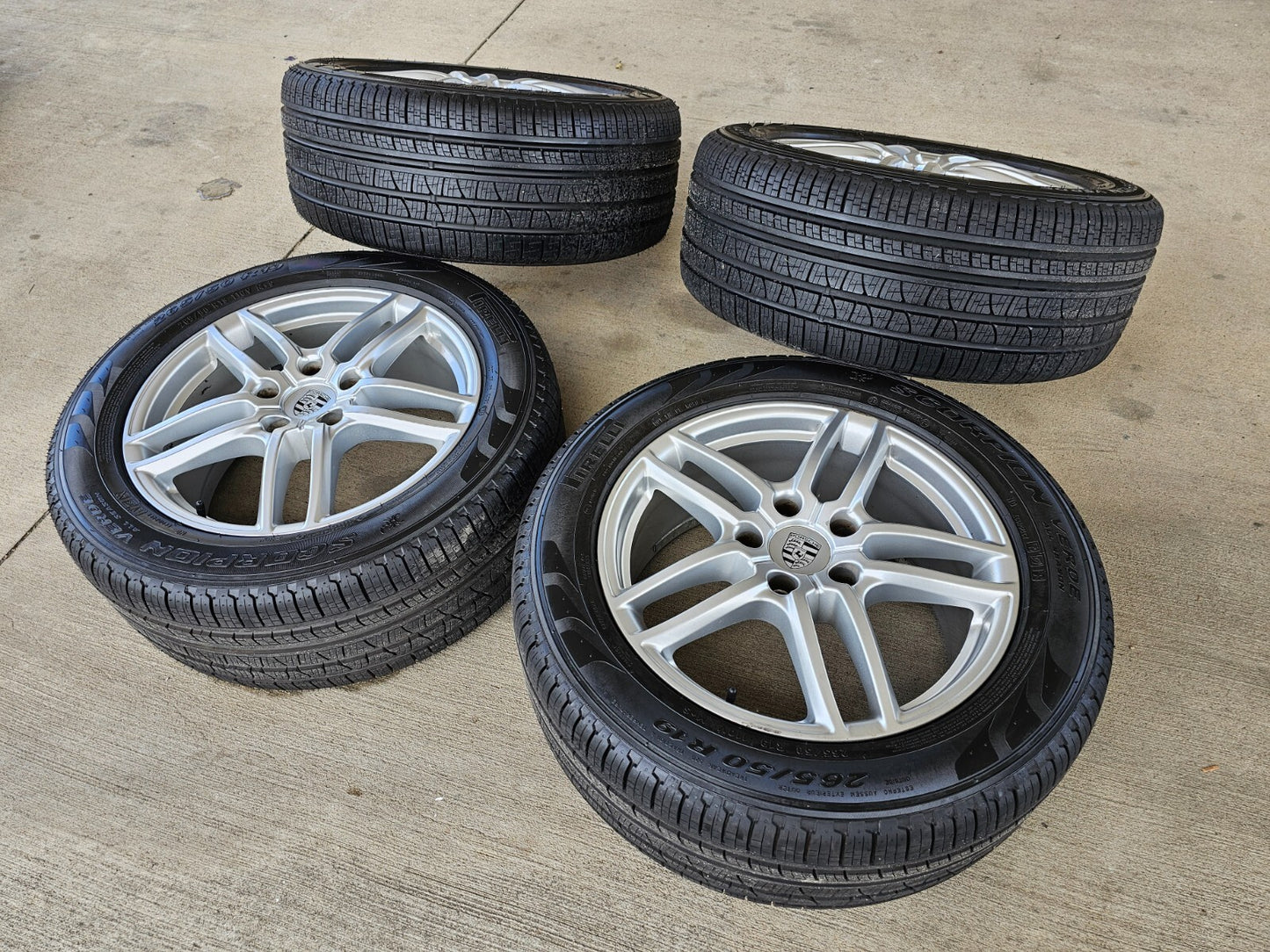 19" Porsche Cayenne OEM 67404 wheels rims tires PIRELLI
