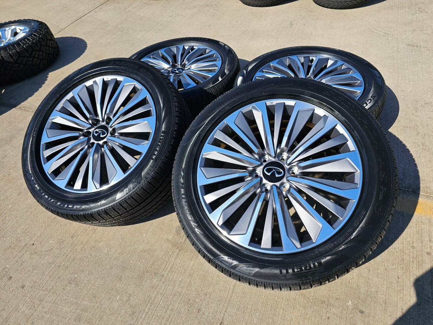 22" Infiniti QX80 QX56 Nissan Titan Armada OEM wheels rims tires 2024 2025 NEW
