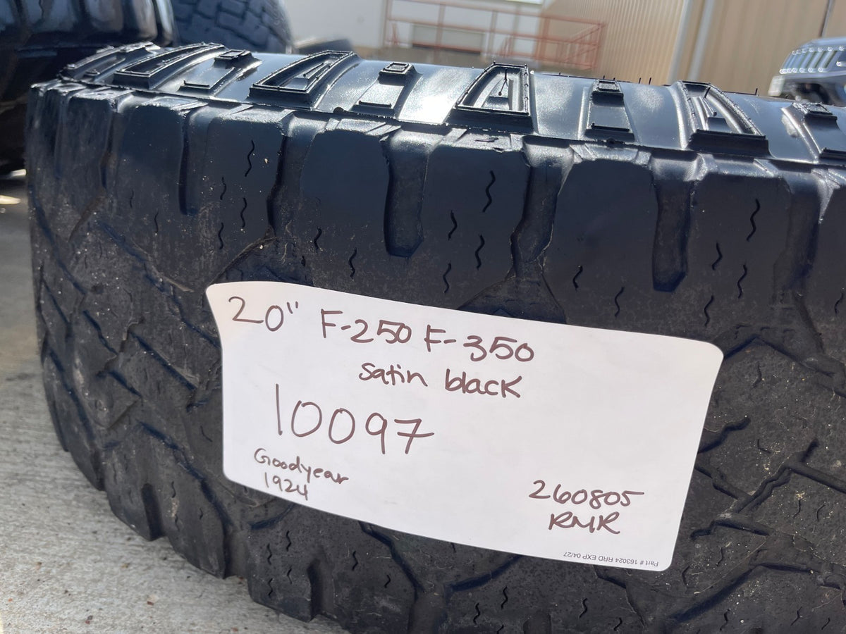 18" Ford F-250 F-350 TREMOR OEM rims wheels 10097 GOODYEAR DURATRAC A/T 35" SET