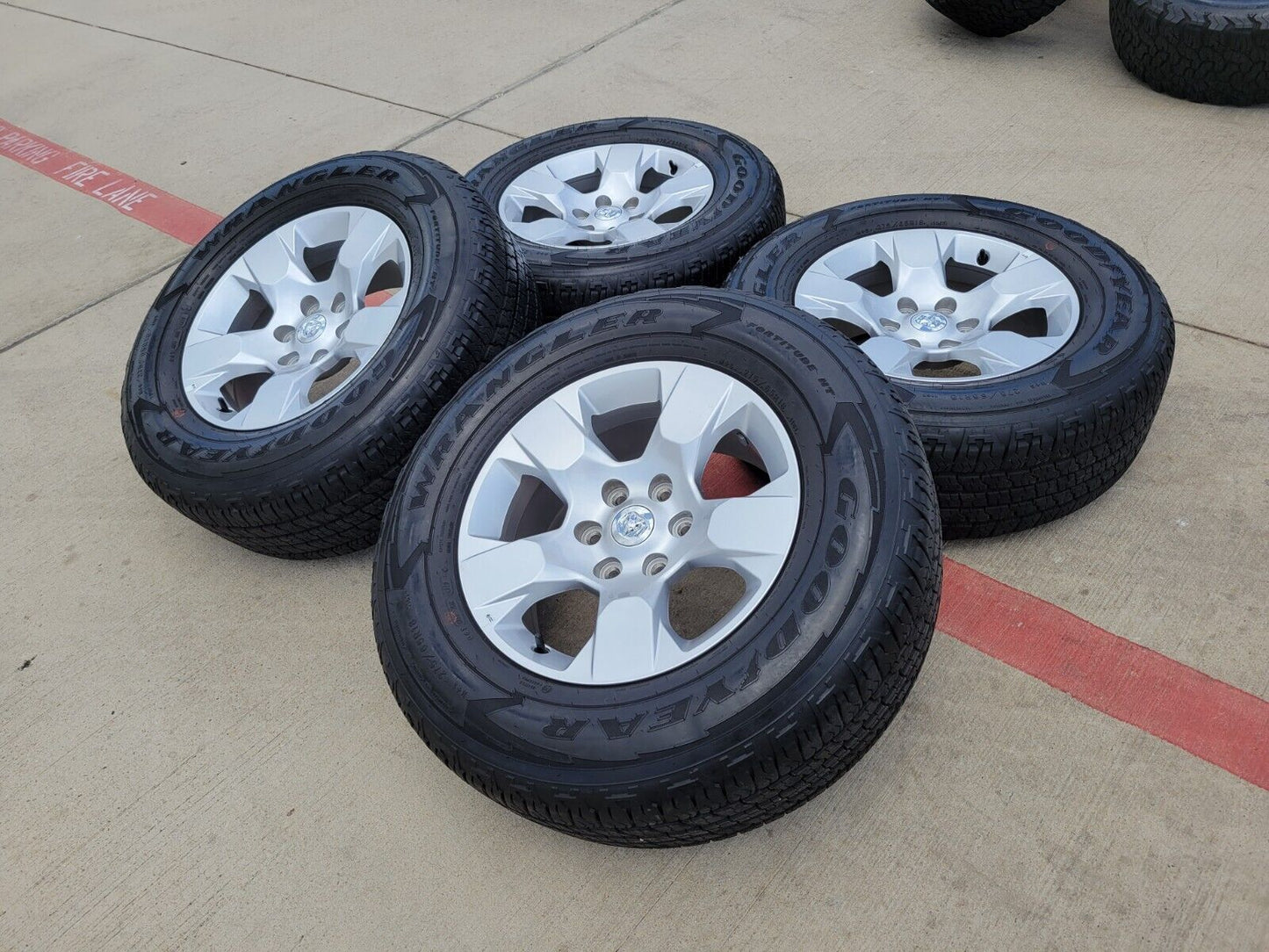 18" Ram 1500 OEM stock wheels rims 2669 tires 2019 2020 2021 2022 2023 2024 2025