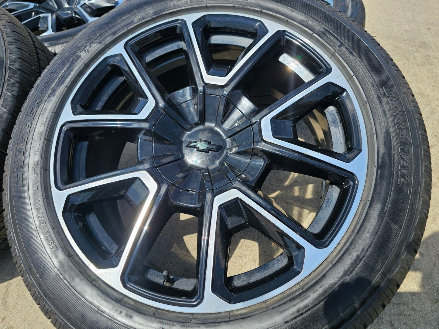 22" Chevy Tahoe Suburban RST OEM 14035 black wheels rims Silverado