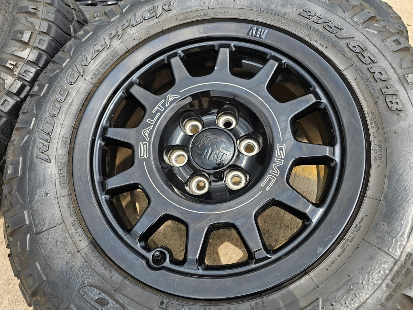 (4) 18" AEV SALTA GMC Sierra AT4X Chevy Silverado OEM rims wheels 2023 2024 2025
