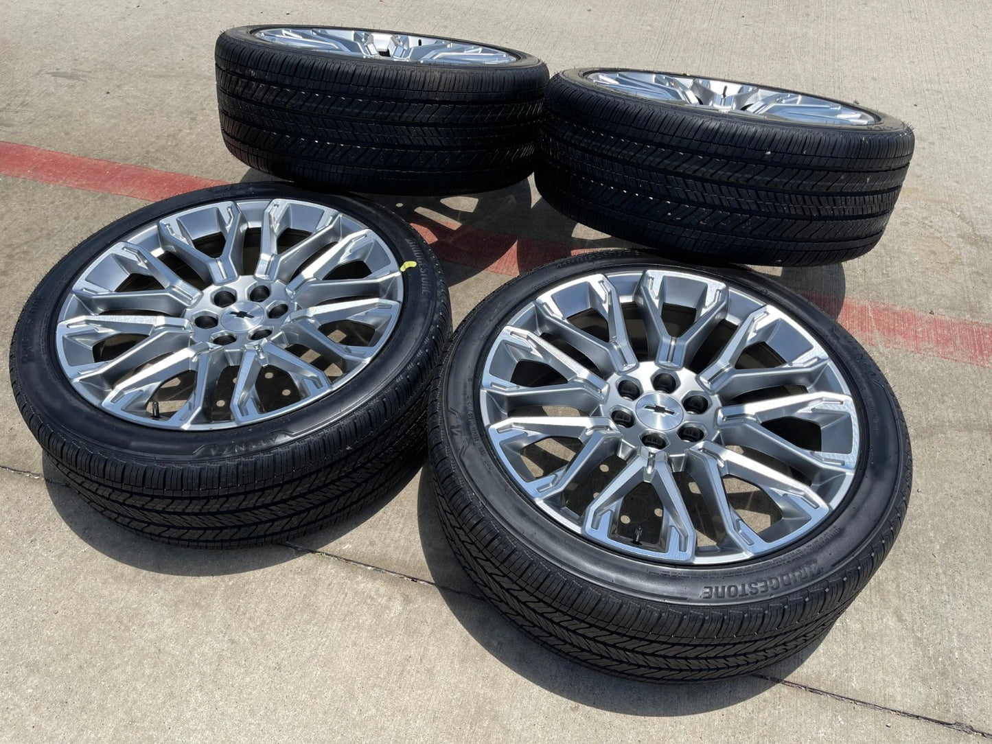 24" Chevy Tahoe LTZ GMC Yukon Sierra Denali OEM wheels rims tires 2025 2026 NEW