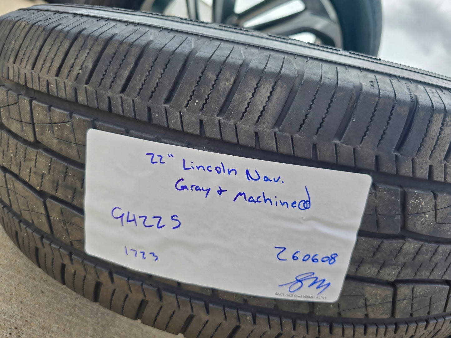 22" Lincoln Navigator OEM 94225 rims wheels SET BLACK LABEL GENERAL