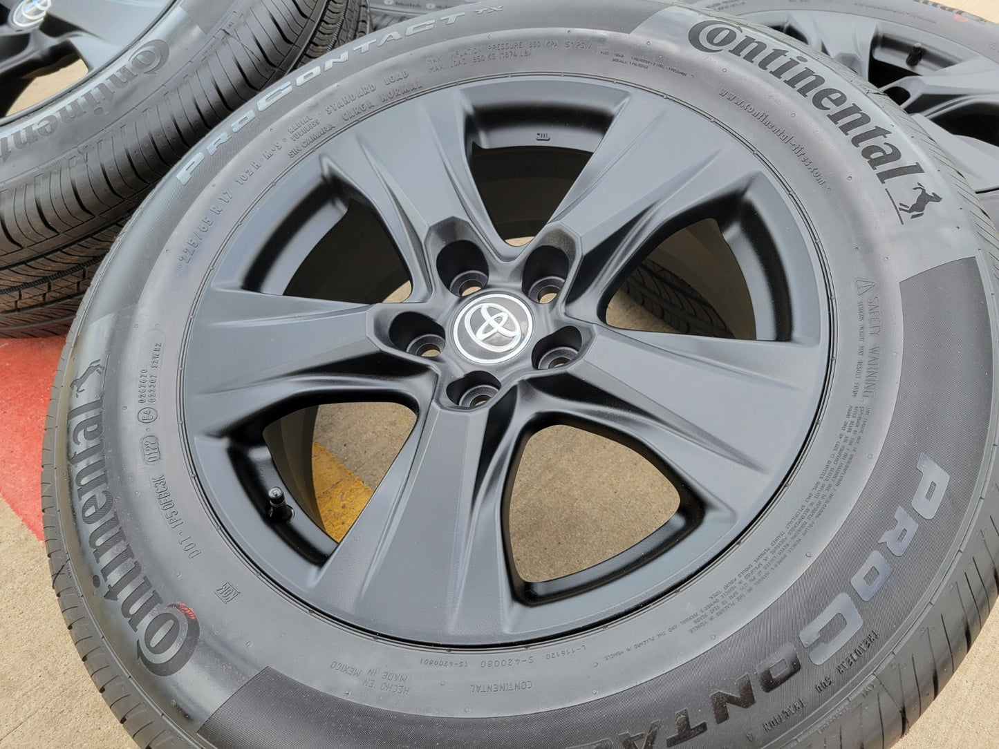 17" Toyota RAV4 OEM wheels rims black 75240 Sienna CH-R tires NEW