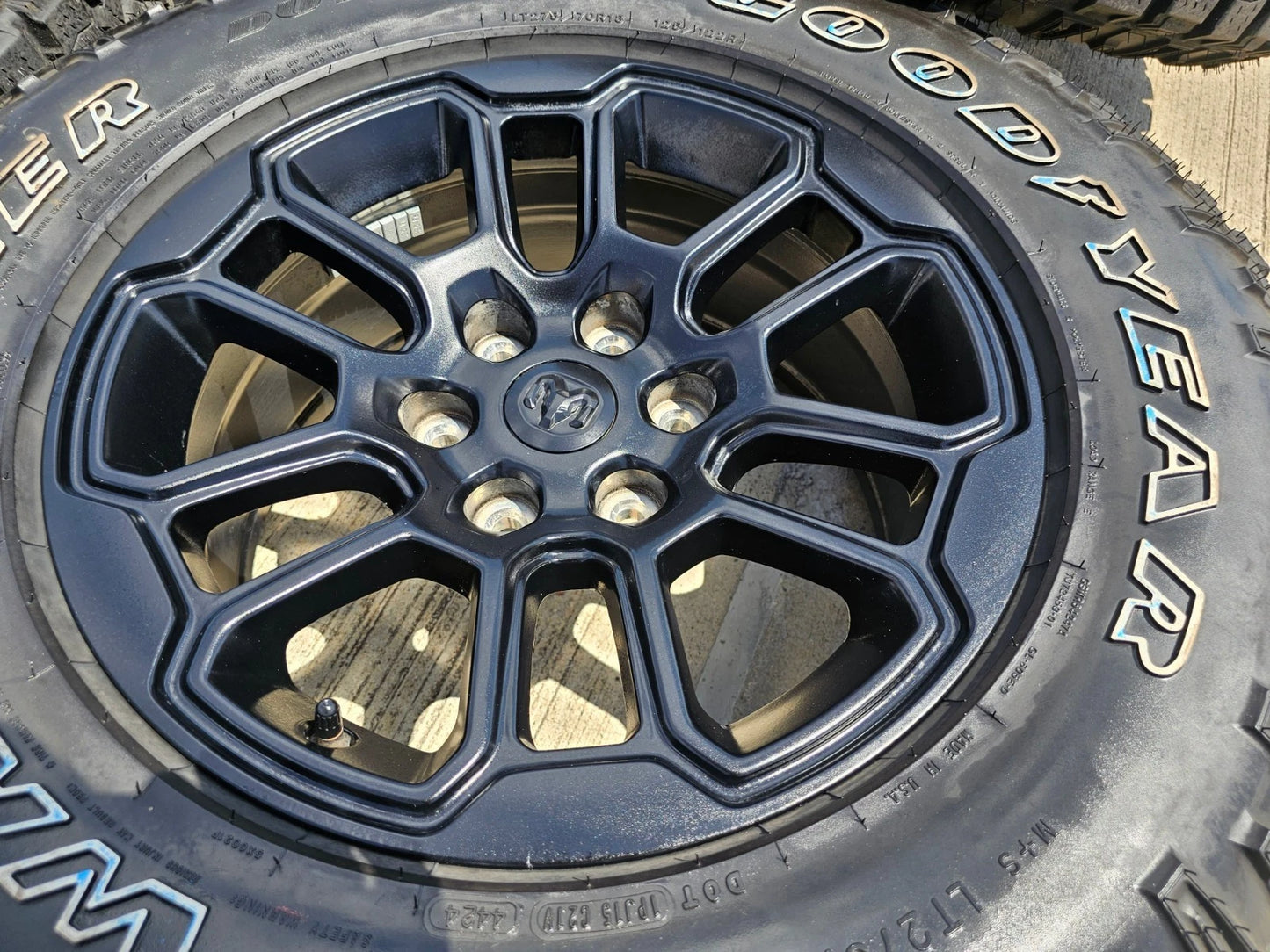 18" Dodge Ram 1500 Rebel Black OEM wheels rims 2023 2024 2025 DURATRAC A/T