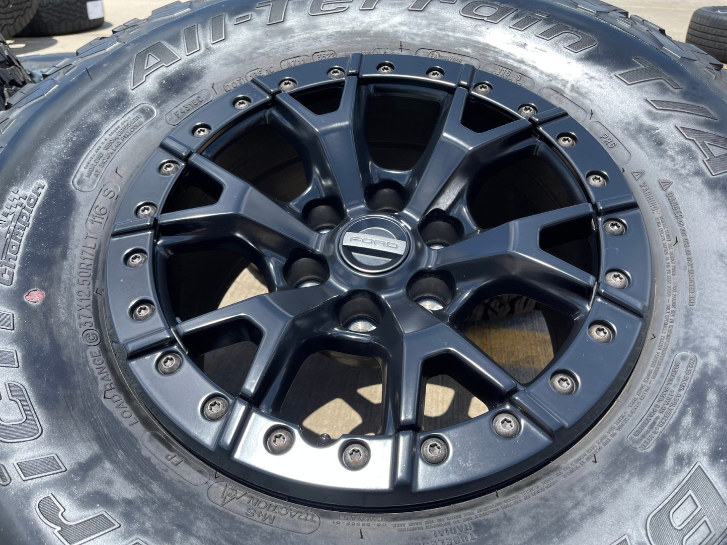 17" Ford F-150 Raptor R OEM BEADLOCK 10460 rims wheels 37" tires BFG